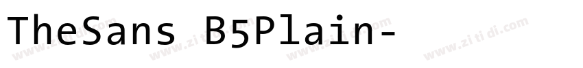 TheSans B5Plain字体转换